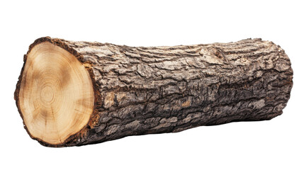 Poster - Log showing growth rings on transparent background