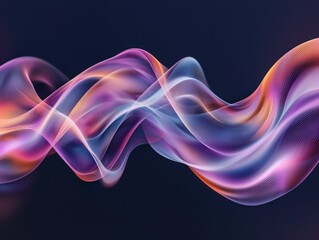 Wall Mural - Flowing Abstract Waves