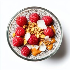 Wall Mural - creamy chia pudding topped  