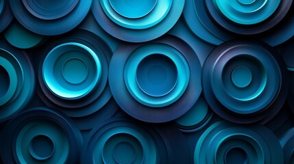 Abstract art of dark blue ring
