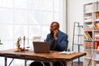 © David - Judge or Legal advisor lawyer examining and signing legal documents.Law and justice concept