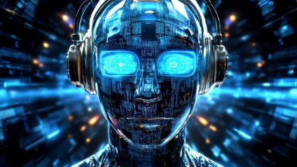 Poster - AI Cyborg Listening to Music in Digital World