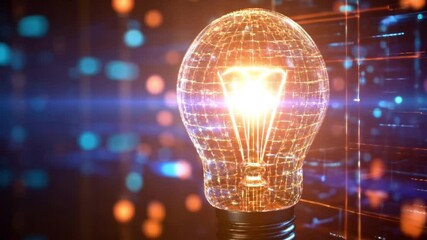 Aufkleber - Illuminating Ideas: Digital Innovation and Technological Breakthrough
