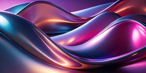 Wall Mural - abstract purple, blue, and pink liquid wave background