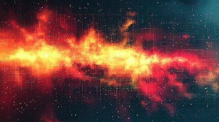 Poster - Abstract Digital Nebula Cosmic Network Design