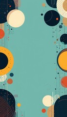 Poster - Abstract Geometric Artwork Featuring Circles and Dots