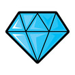 © Stockgiu - Shiny Blue Diamond Pop Art Illustration