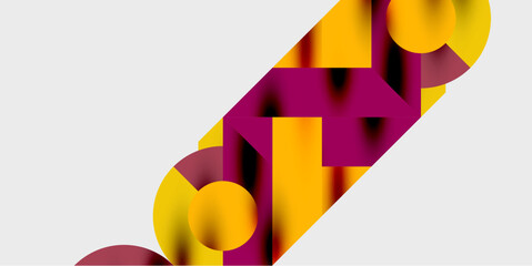 Aufkleber - Vibrant abstract background circles with smooth gradients, creating a dynamic and modern design. Ideal for creative, tech, or contemporary-themed projects
