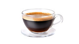side view of coffee cup transparent isolated on white png