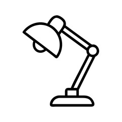 Poster - Desk Lamp Vector Icon – Illumination & Workspace Symbol