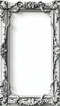 Unique border frame copy space area