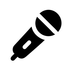 Poster - Microphone Vector Icon – Audio & Sound Recording Symbol