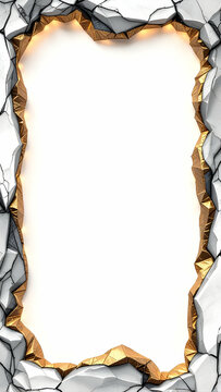 Unique border frame copy space area