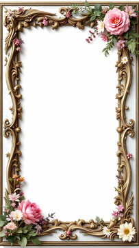 Unique border frame copy space area