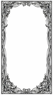 Unique border frame copy space area