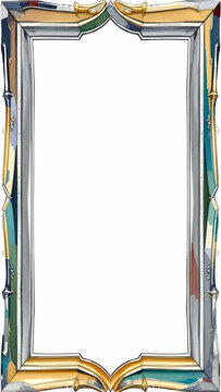 Unique border frame copy space area