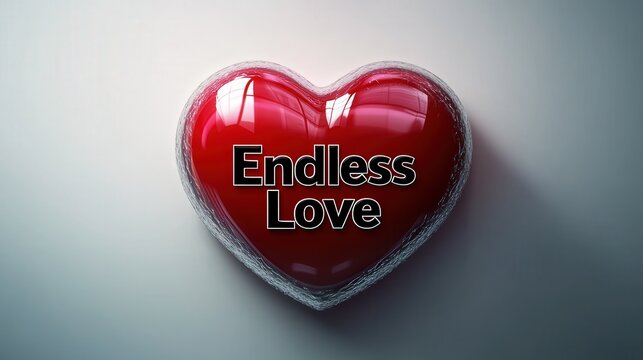 sleek red heart logo with black letters spelling 