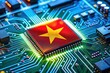 © Oliver - Vietnam Flag on Microchip: Rising Tech Powerhouse in Global Supply Chain