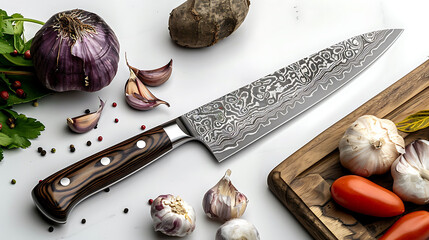 High-Quality Chef's Knife with Stainless Steel Blade