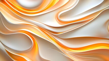 abstract orange & white wave background - abstract backgrounds