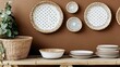 © Id_Stock - Bohemian Home Decor: Wicker Plates and Bowls, Natural Textures, Stylish Interior Design