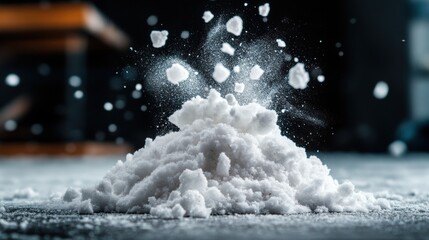 Aufkleber - Explosive powder burst indoor studio setup high-speed photography creative art close-up view motion concept