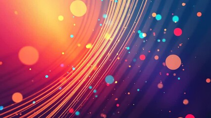 Aufkleber - A colorful background with many small dots. The dots are in different colors and sizes. The background is a mix of red, blue, and yellow