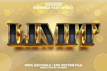Poster - New Limit editable text effect in modern trend style
