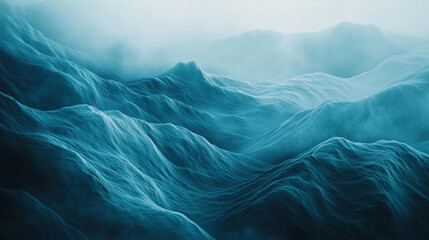 Poster - Abstract Flowing Gradient Wave Background Design Ideal for Websites, Presentations, and Digital Use
