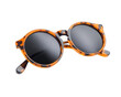 © Alice a. - Classic round sunglasses with tortoiseshell pattern, perfect for stylish summer looks. These shades offer both fashion and UV protection, making them must have accessory