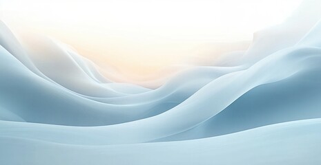 Poster - Minimalistic Abstract Composition with Soft Curves and Light Palette