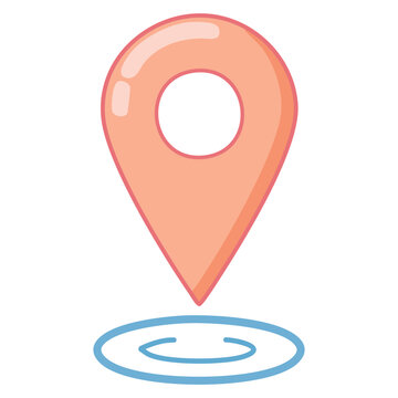 Location Pin map Icon Design vector