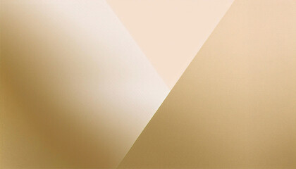 Light pastel soft pale brown gold golden champagne beige white abstract background Geometric shape Line triangle angle Grunge noise grain mesh Business technology premium Blank template design