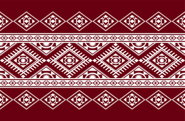 Wall Mural - Geometric ethnic oriental seamless pattern traditional Design for background,carpet,wallpaper.clothing,wrapping,Batik fabric,Vector illustration.embroidery style - Sadu, sadou, sadow or sado