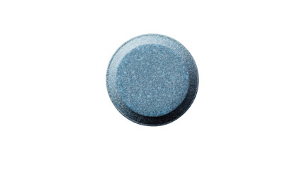 Poster - Blue circular object on transparent background