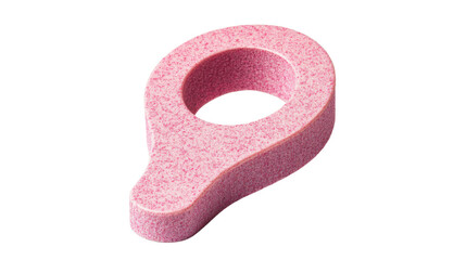 Poster - Pink location icon showing navigation and transparent background