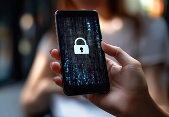 Poster - Cybersecurity in the Digital Age Privacy Protection Smartphone Hackers Phishing Scams Online Security Threats