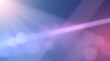 Wall Mural - Soft blurred light effects create an abstract scene with hues of pink, blue, and purple. The interplay of colors and light gives a dreamy, ethereal quality to the image.
