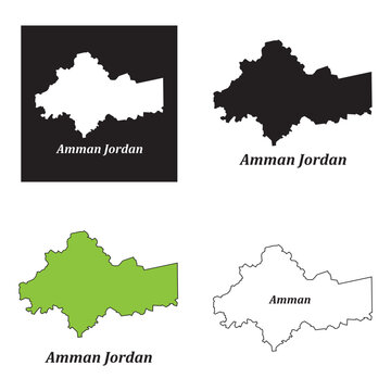 map of amman capital of jordan