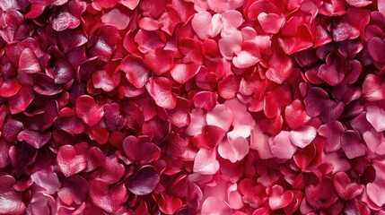 Poster - A beautiful generative AI art of red and pink hearts, forming a perfect backdrop for Valentine Day, love, or romantic content