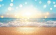 © btiger - dreamy beach scene summer background impressionism ocean shore sunlight waves nature