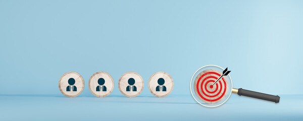Wall Mural - business target goal and arrow icons, business strategy planning management, control assessment to a