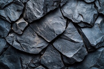 Poster - Close up view of a textured rock wall with various colors and patterns in natural setting