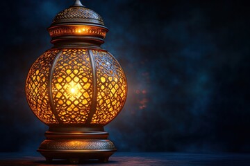 Poster - Lit candle on wooden table with soft shadows and warm light creating a calm atmosphere
