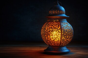 Poster - A lit candle placed on a rustic wooden table creating a warm and inviting atmosphere