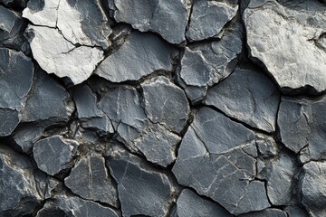 Poster - Close up of textured rock wall showing natural patterns and colors in detail