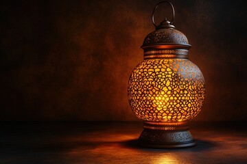 Poster - Lit candle on a wooden table casting warm light in a cozy indoor setting