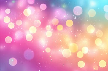 Aufkleber - Dreamy Abstract Bokeh Lights Background in Pastel Colors for Design and Decoration