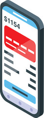 Poster - Mobile phone displaying online banking information and credit card details, providing convenient access to financial data