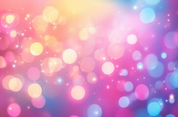 Poster - Abstract Pink Bokeh Background Soft Focus Glitter Lights Dreamy Design